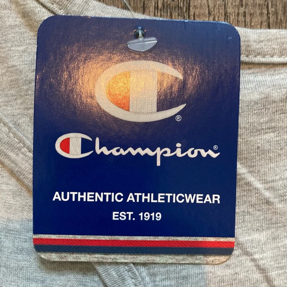 NWT Girls Medium 10/12 Racerback Champion Tank Top Grey
